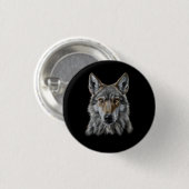 Wolf Ronde Button 3,2 Cm (Voorkant /achterkant)