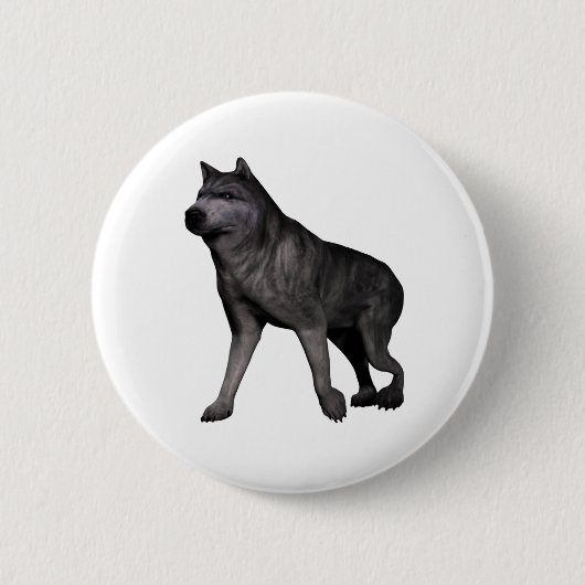 Wolf Ronde Button 5,7 Cm (Voorkant)