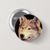 Wolf Ronde Button 5,7 Cm (Voorkant /achterkant)
