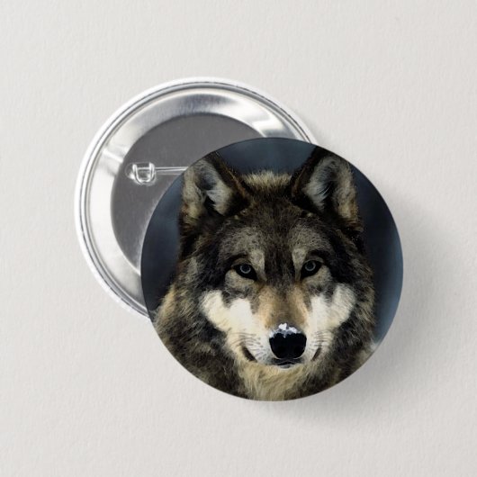 Wolf Ronde Button 5,7 Cm (Voorkant /achterkant)