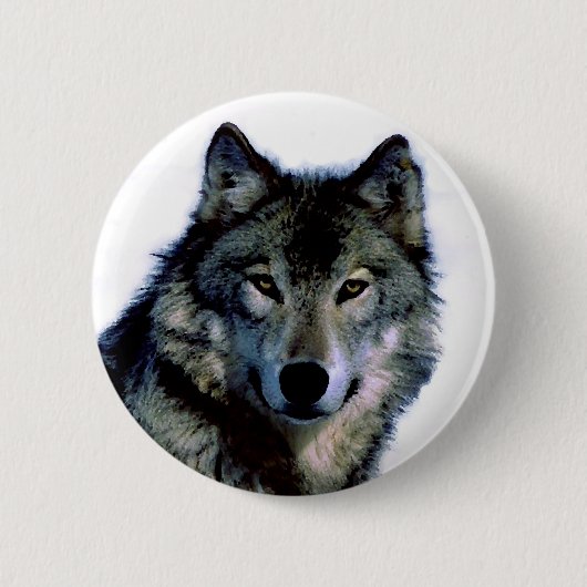 Wolf Ronde Button 5,7 Cm (Voorkant)