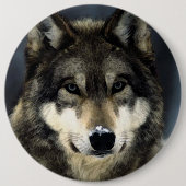 Wolf Ronde Button 6,0 Cm (Voorkant)
