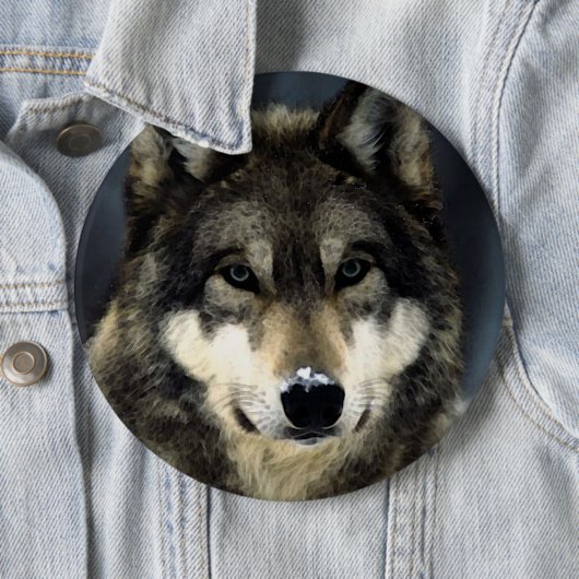 Wolf Ronde Button 6,0 Cm (In situ)