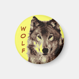 Wolf ronde magneet