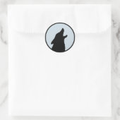 Wolf Ronde Sticker (Tas)