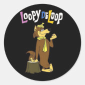 Wolf Ronde Sticker (Voorkant)