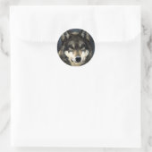Wolf Ronde Sticker (Tas)