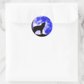 Wolf Ronde Sticker (Tas)