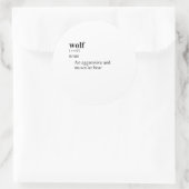 WOLF RONDE STICKER (Tas)