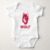 Wolf (rood) romper (Voorkant)