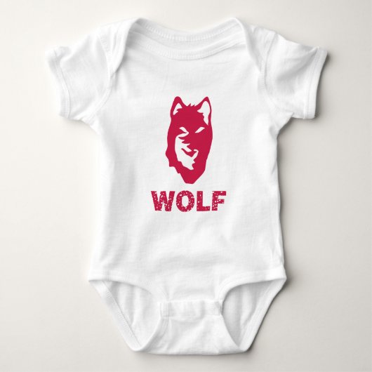Wolf (rood) romper (Voorkant)