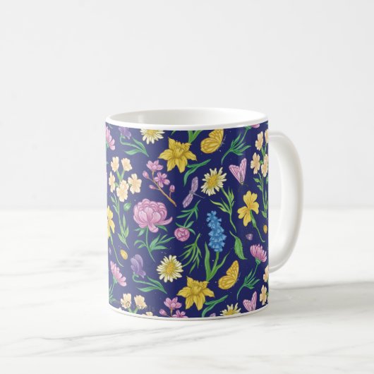 Wolf & Roses – Dark Gothic Style Mug Koffiemok (Voorkant rechts)