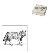Wolf Rubber stempel (Gestempeld)
