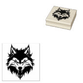 Wolf Rubberstempel (Gestempeld)