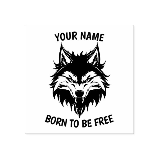  wolf rubberstempel (Afrduk)