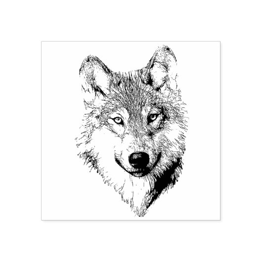 Wolf Rubberstempel (Afrduk)