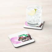 Wolf run in autumn bier onderzetter (Rechterzijde)