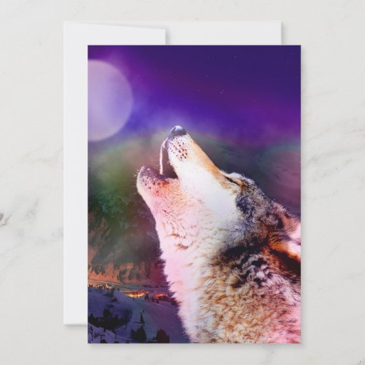 Wolf 's nachts kaart (Achterkant)