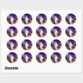 Wolf 's nachts ronde sticker (Vel)