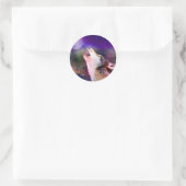 Wolf 's nachts ronde sticker (Tas)