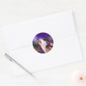 Wolf 's nachts ronde sticker (Envelop)