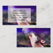 Wolf 's nachts visitekaartje (Voorkant / Achterkant)