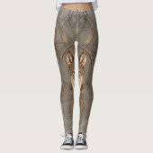 Wolf Sacred Geometry Digital Art Leggings (Voorkant)