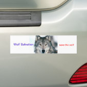 Wolf Salvation Bumpersticker (Op auto)