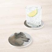 Wolf Sandstone Drink Zandsteen Onderzetter (Zijkant)