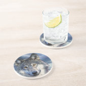 Wolf Sandstone Onderzetter (Zijkant)