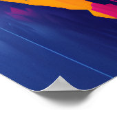 Wolf schilderij kunst decoratie, kleurrijke regenb poster (Hoek)