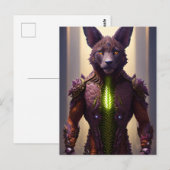 Wolf Sci Fi Briefkaart (Voorkant / Achterkant)