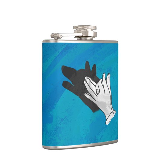 Wolf Shadow op Blue Heupfles (Rechts)