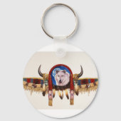 Wolf Shield Native American Sleutelhanger (Voorkant)