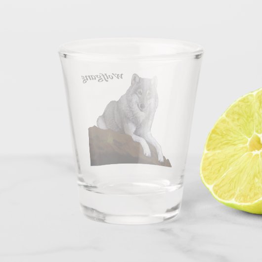 Wolf Shot Glas (Achterkant)