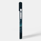 Wolf Silhouet van een sterrenstelsel met Maan en M Case-Mate iPhone Case (Achterkant / Links)