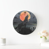 Wolf Silhouette Painting by Alfred Fox Grote Klok (Huis)