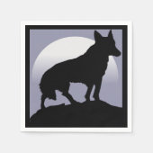 WOLF SILHOUETTE SERVET (Voorkant)