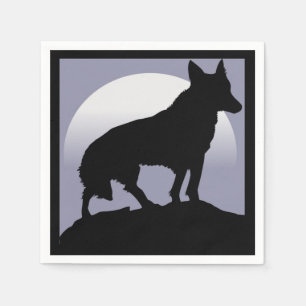 WOLF SILHOUETTE SERVET