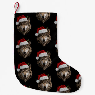 Wolf Sinterklaas Hoed Portret Kerstboom Xmas Kleine Kerstsok