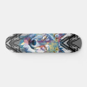 Wolf Skateboard Deck | Kleurrijke Wolf Kop (Horizontaal)