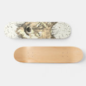 Wolf Skateboard Deck | Sepia Wolf Head (Horizontaal)