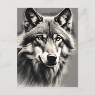 Wolf Sketch Briefkaart