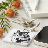 Wolf Sleutelhanger (Voorkant Rechts)