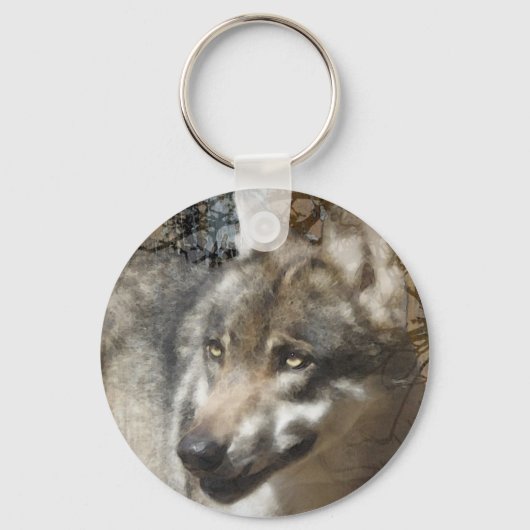 wolf sleutelhanger (Voorkant)