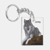 Wolf Sleutelhanger (Voorkant Links)
