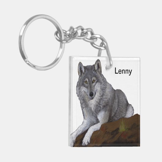 Wolf Sleutelhanger (Voorkant Links)