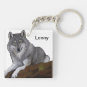 Wolf Sleutelhanger (Achterkant)