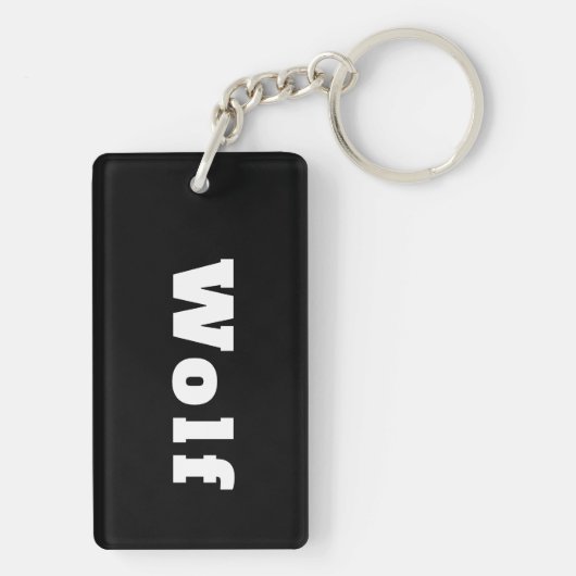 Wolf Sleutelhanger (achterkant)