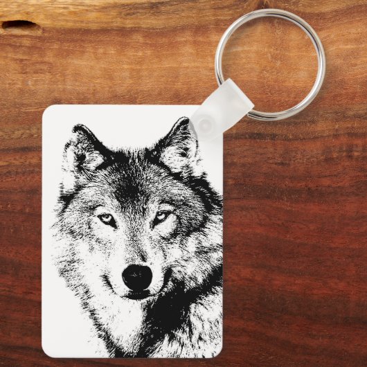 Wolf Sleutelhanger (Achterkant)